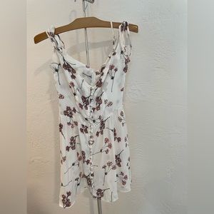 Flynn skye short dress floral white